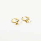 Parels oorbellen bedels - goud