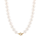 12mm parel ketting - white