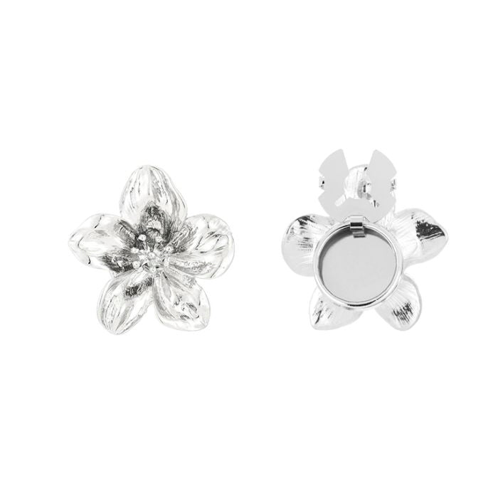 Button cover Silver ( set van 2 stuks )