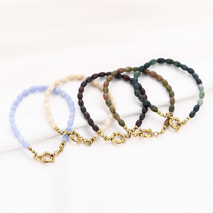 Kralen armband - beige