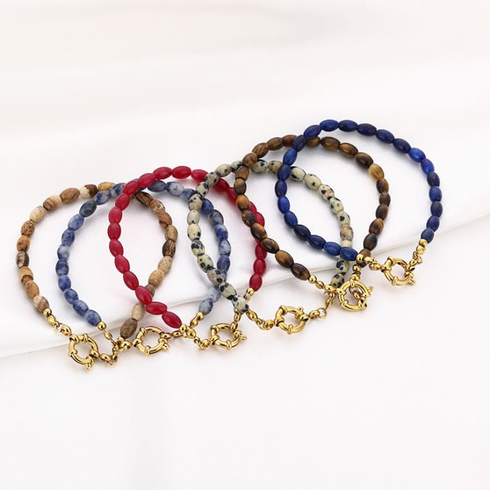 Kralen armband - beige