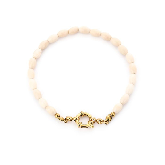 Kralen armband - beige