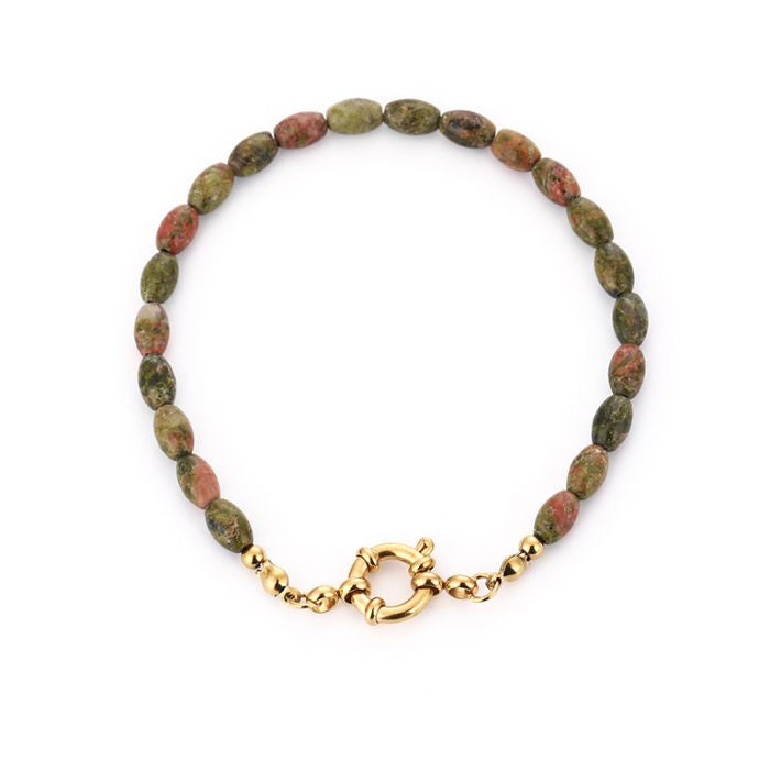 Kralen armband - green mix