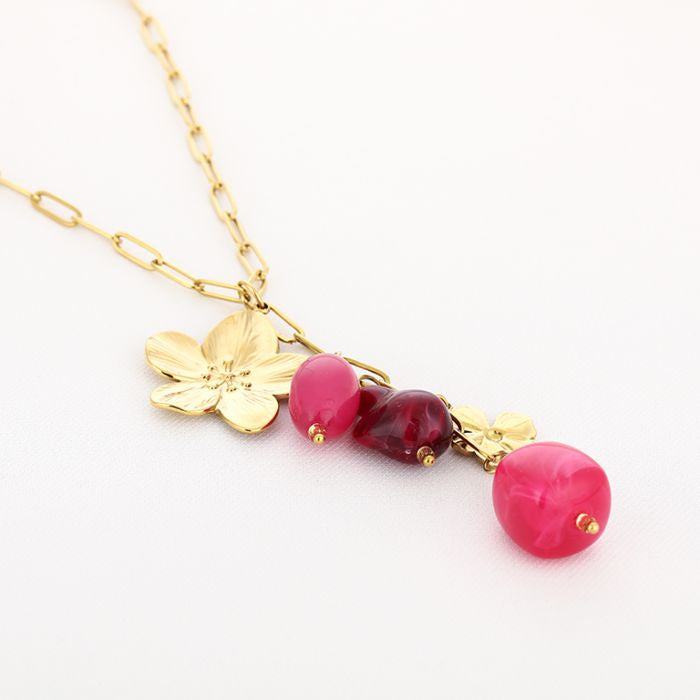 Kralenketting met bloem