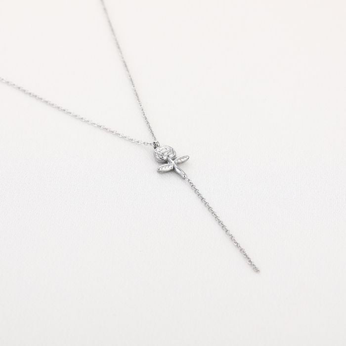 Y ketting met roos Gold