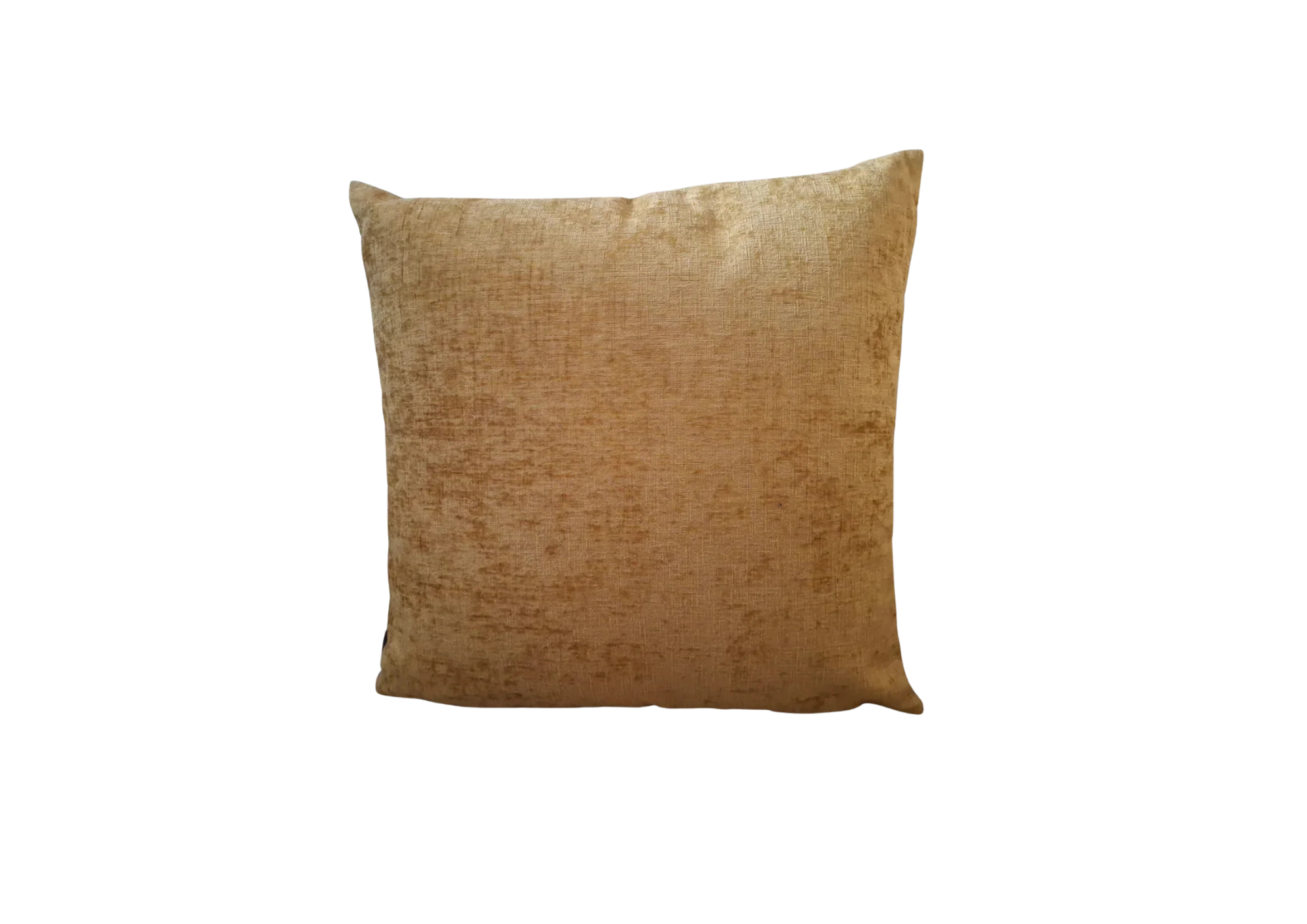 Kussen velvet honing geel, 45 x 45 cm.