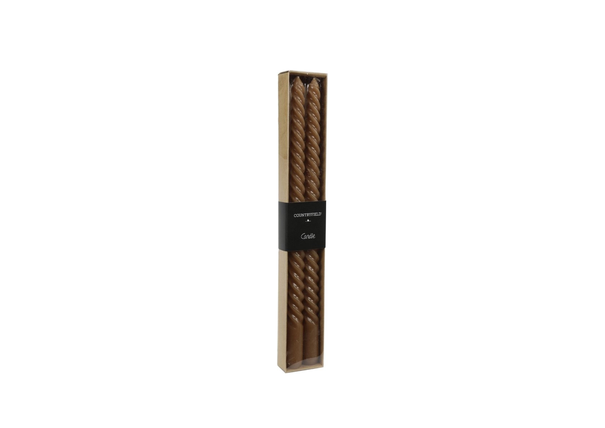 Countryfield kaarsen bruin, hoogte 20 cm