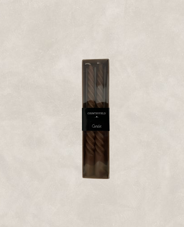 Countryfield kaarsen bruin, hoogte 20 cm