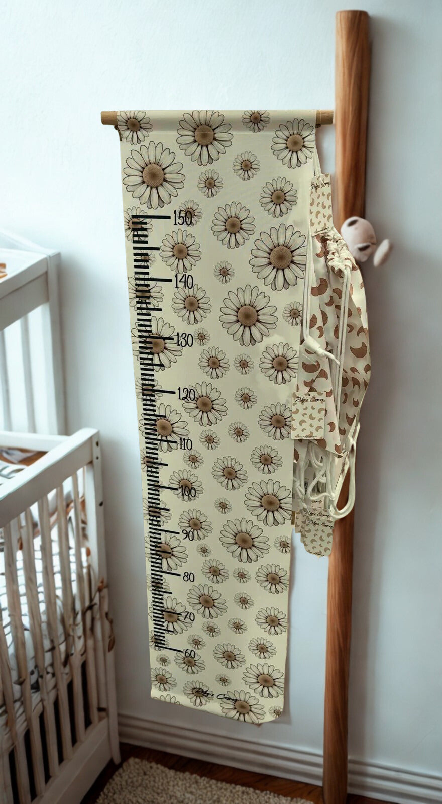 Groeimeter stof bloemen