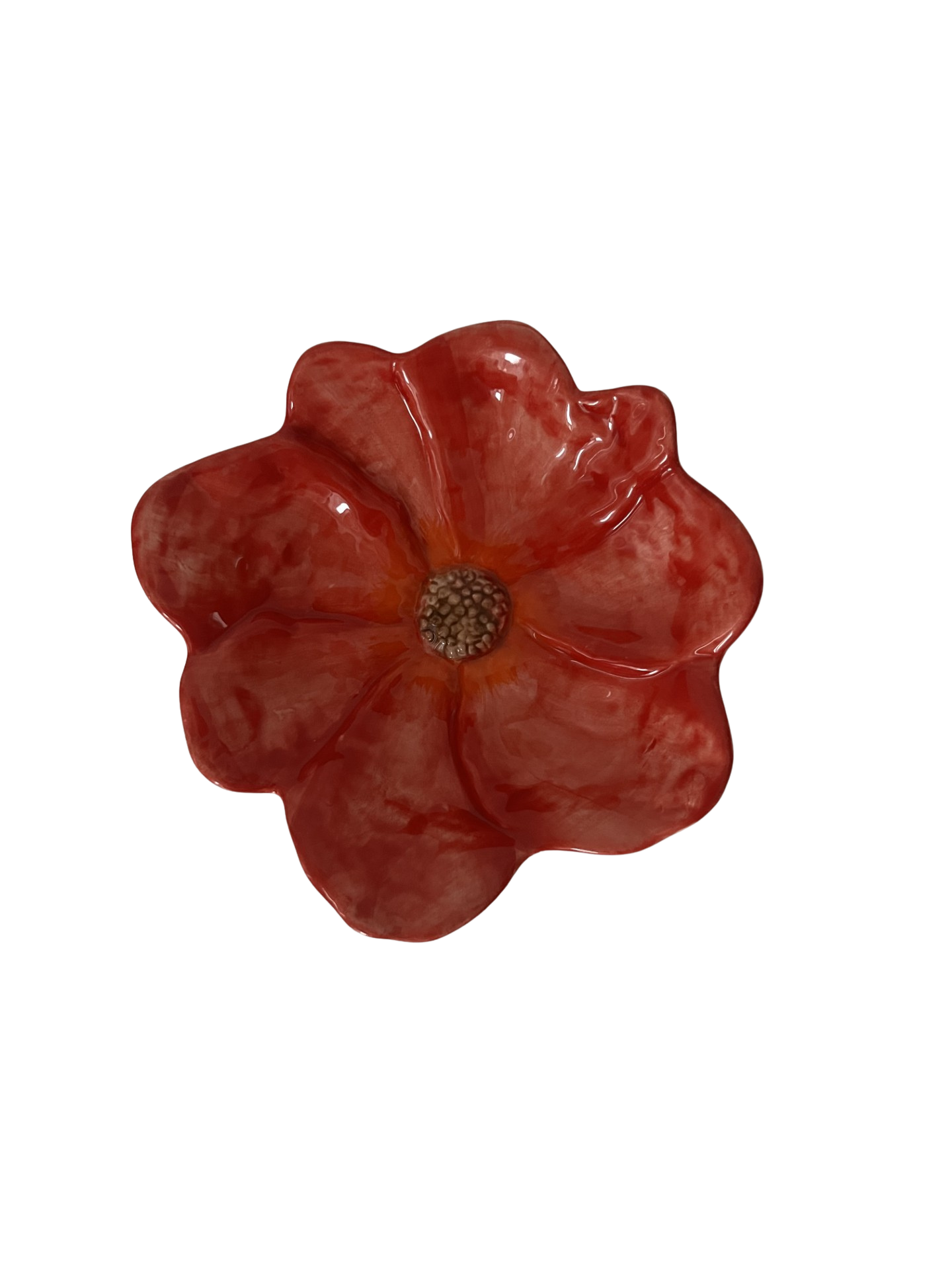 jolipa deco plat bloemen rood