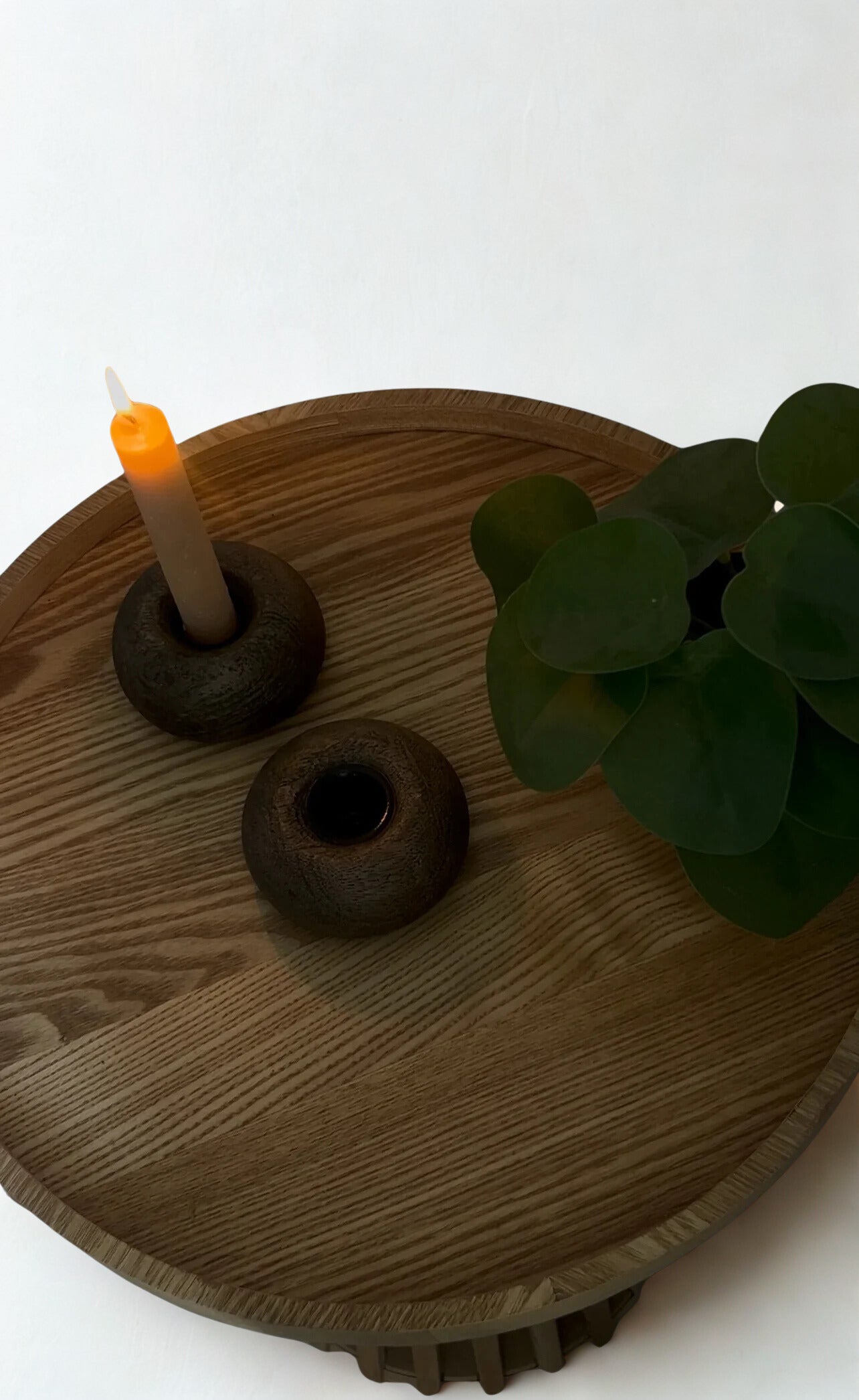 Kandelaar hout Ø 9 cm