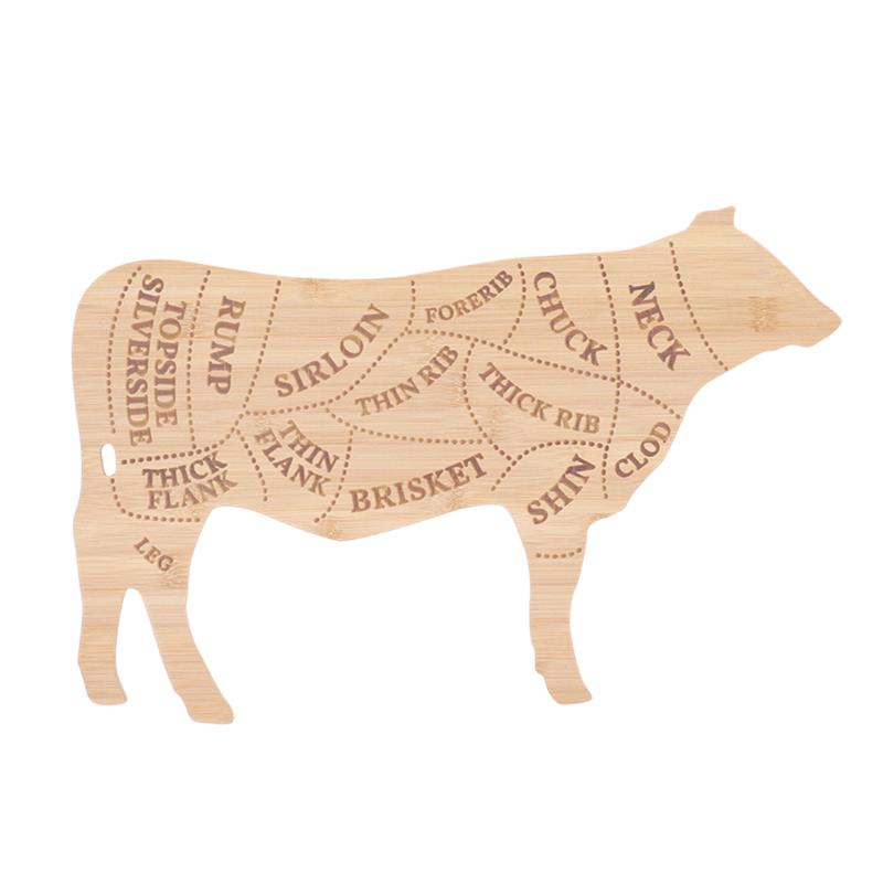 Esschert Design snijplank Koe, 49.5 x 31 cm