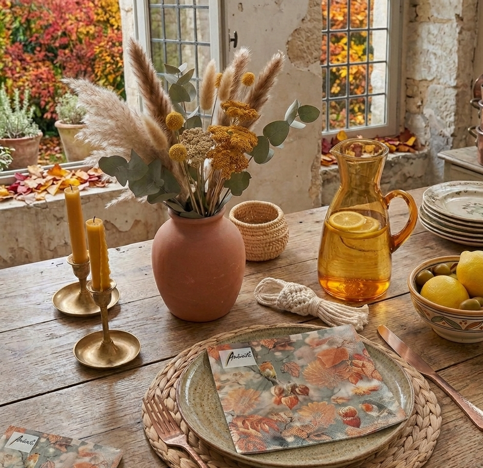 Napkin 33 orange autumn